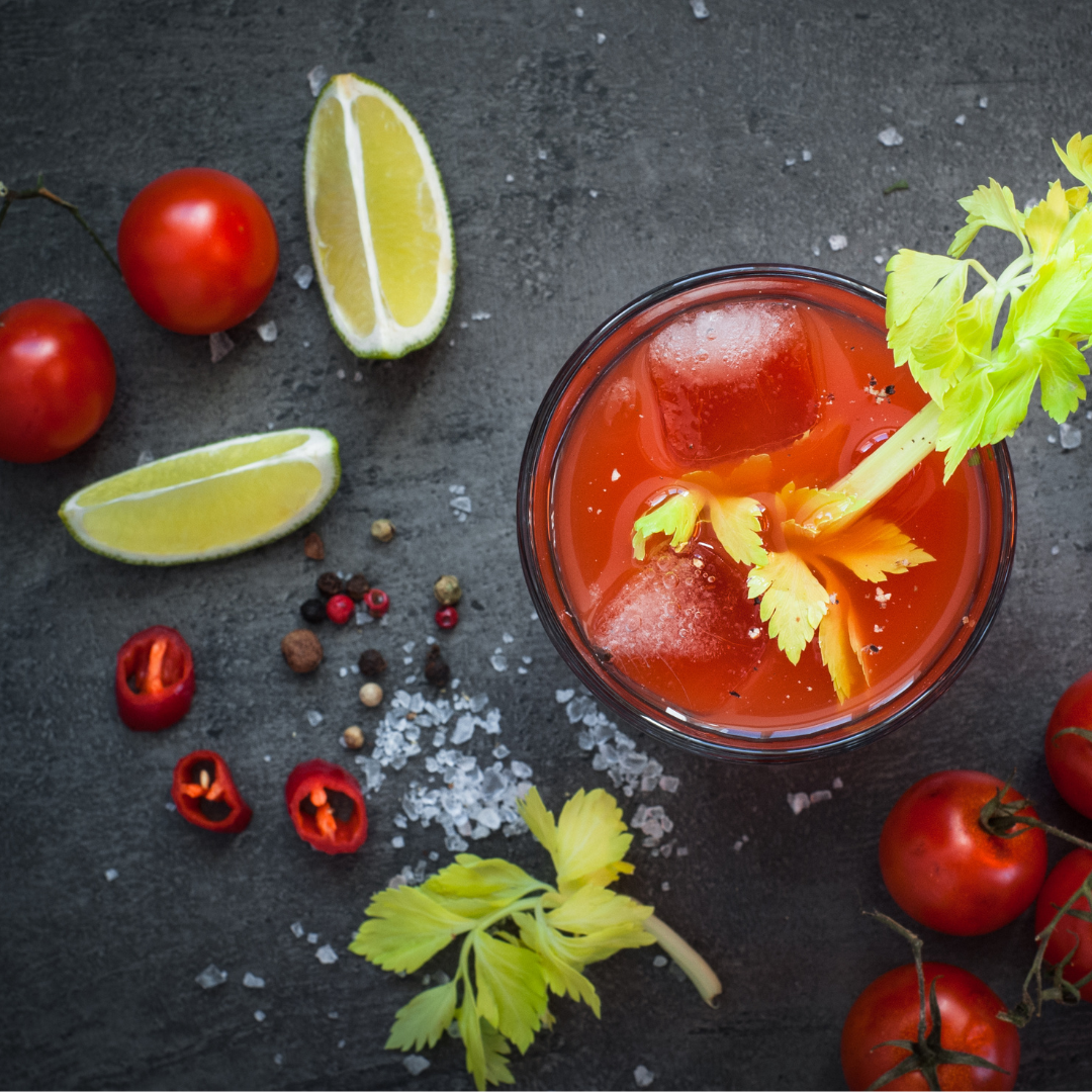 "Treat Yourself" Bloody Mary and Mimosa Drink Recipe