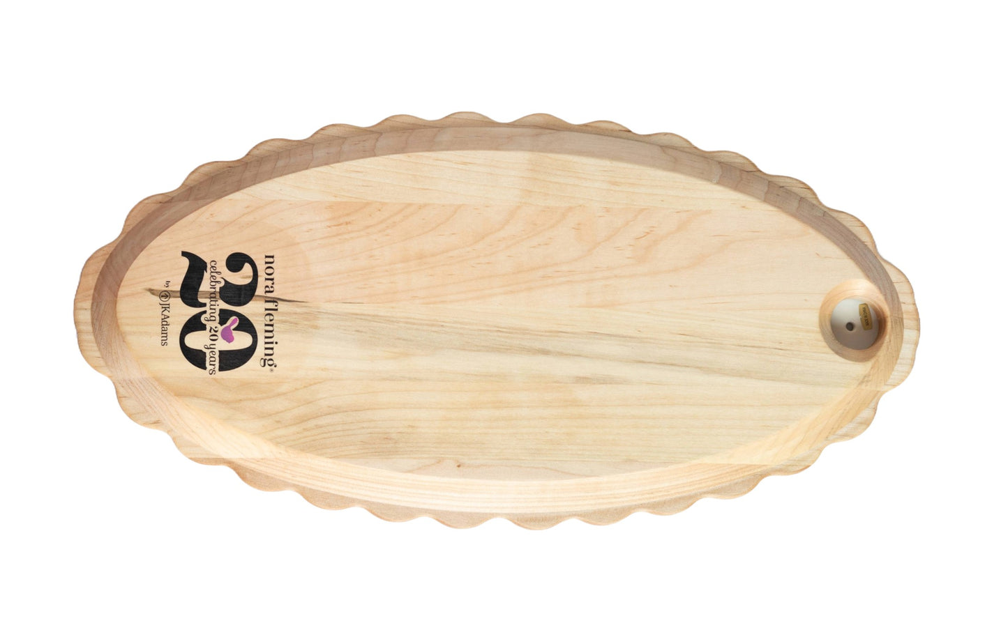 Nora Fleming B4 Scalloped Maple Tray Anniversary