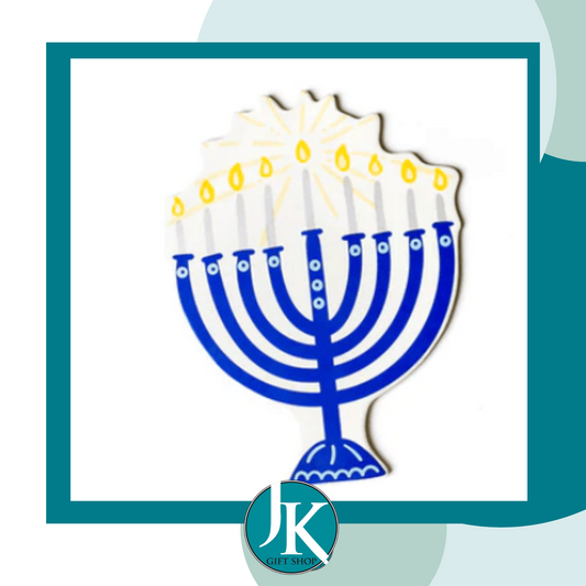 Blue Menorah Mini Happy Everything Attachment