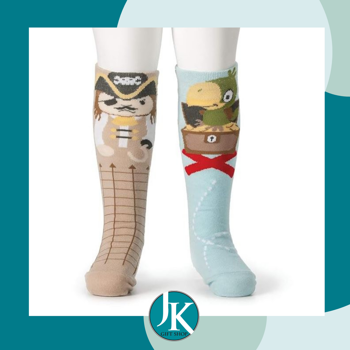 Pirate & Parrot Toddler Storytime Knee Socks