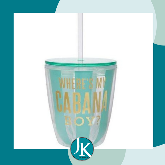 Where's My Cabana Boy Tumbler