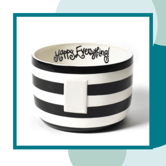 Black Stripe Big Happy Everything Bowl