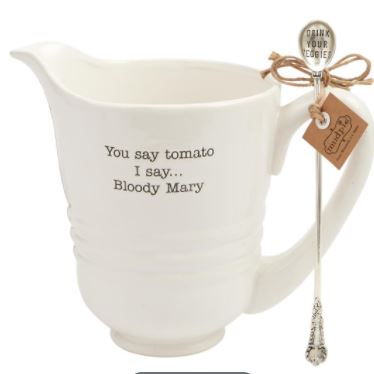 Bloody Mary Pitcher 2 Piece Set Circa