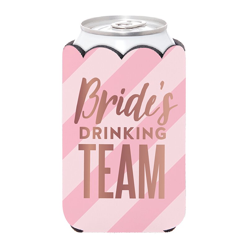 Bride's Drinking Team Insulated Can Koozie