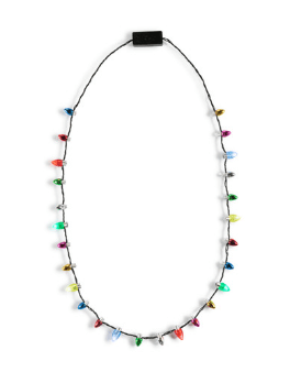 Light-Up Holiday Christmas Light Necklace