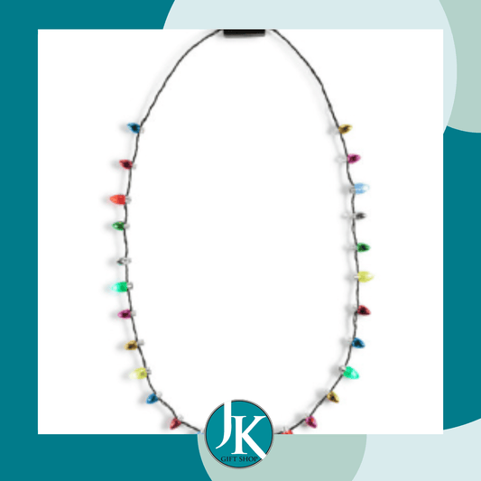 Light-Up Holiday Christmas Light Necklace