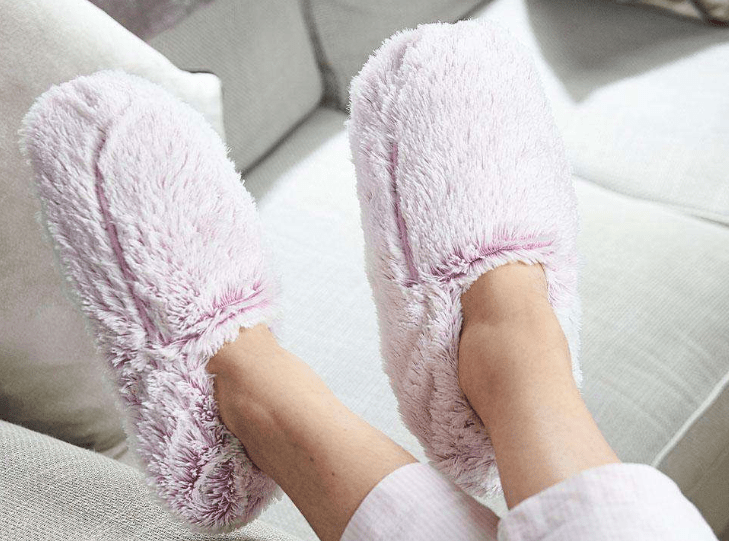 Marshmallow Pink Warmies Slippers