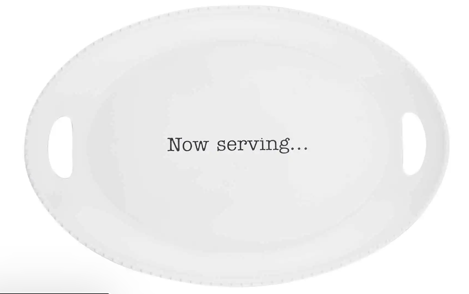 Melamine Now Serving Platter