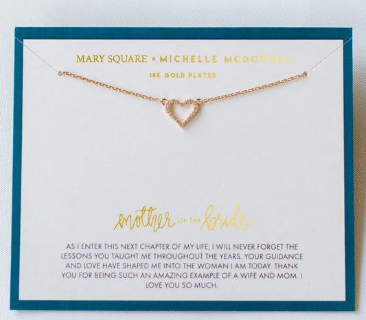 Mother of the Bride Carded Necklace