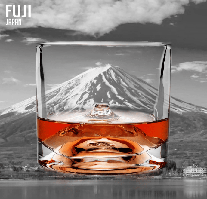 Mt Fuji Whiskey Glasses Boxed Set of 2