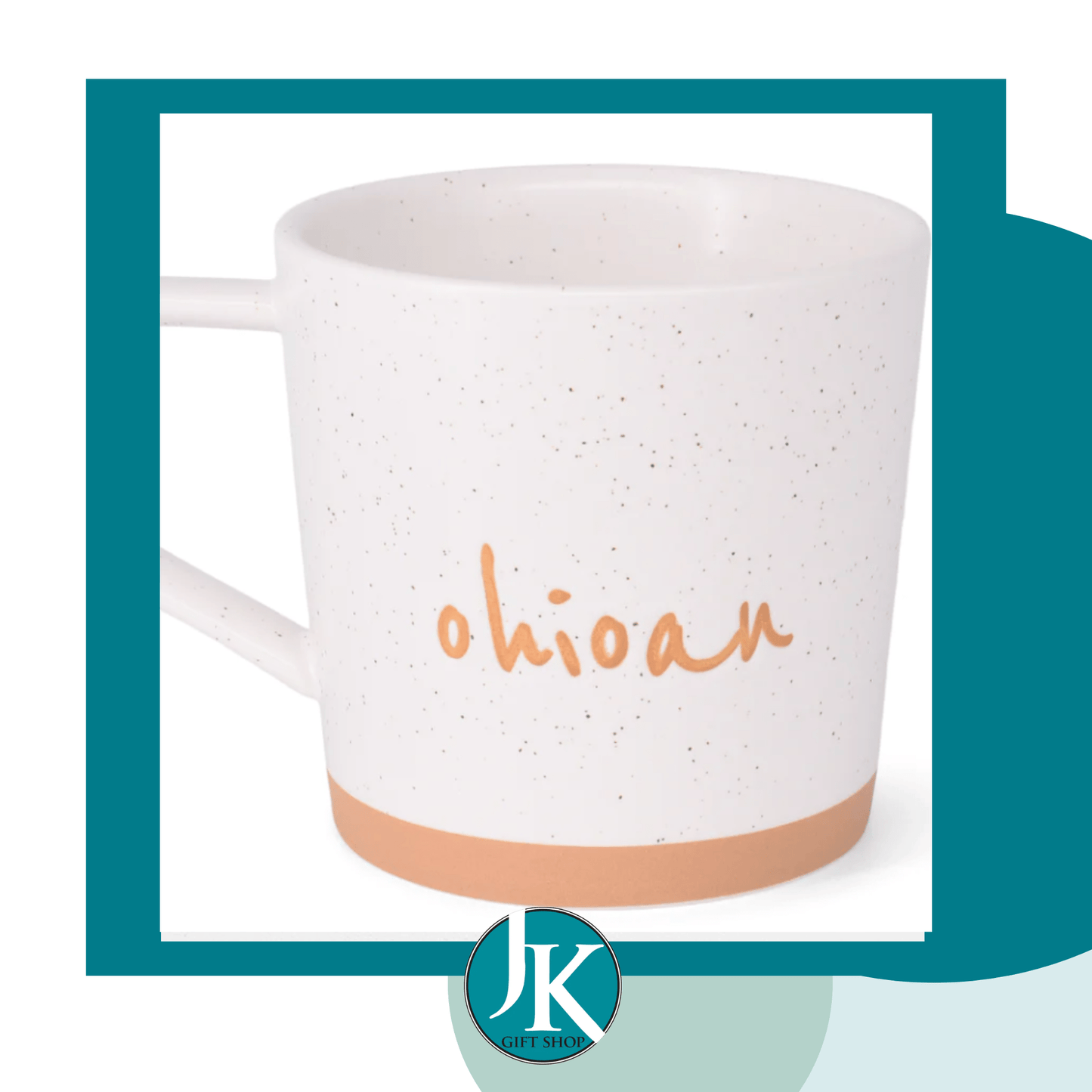 Ohioan White and Gold Mug