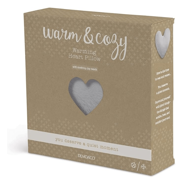 Warming Heart Pillow- Gray