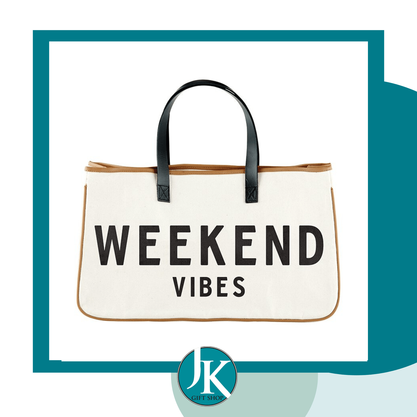 Weekend Vibes Canvas Tote