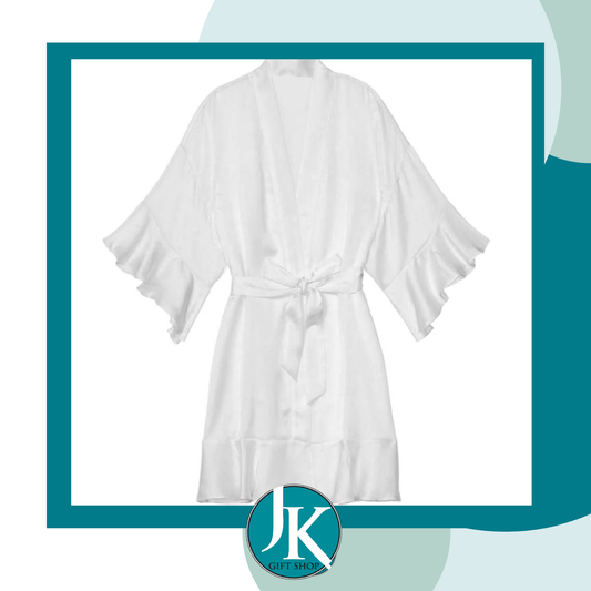 White Satin Robe XL/XXL