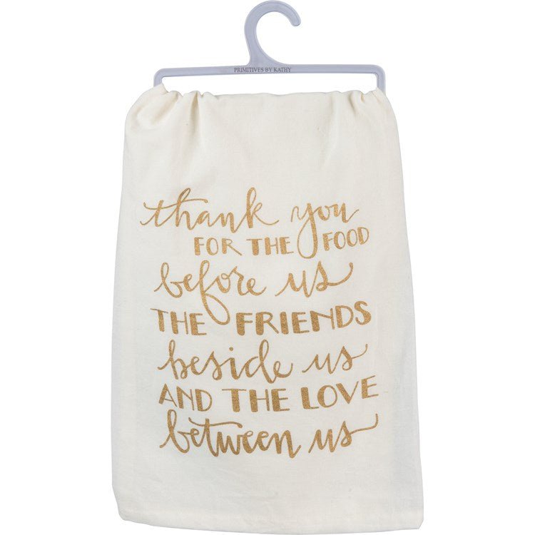 Thank You for Friends Family Food Tea Towel